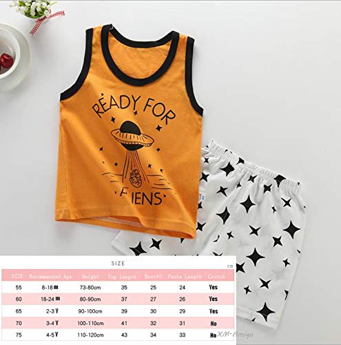 XM-Amigo 8 Pack De Garçon sans Manches T-Shirt Débardeurs Pantalons Courts Ensembles De Vêtements, Âge (3 à 4 Ans) Étiqueter:70