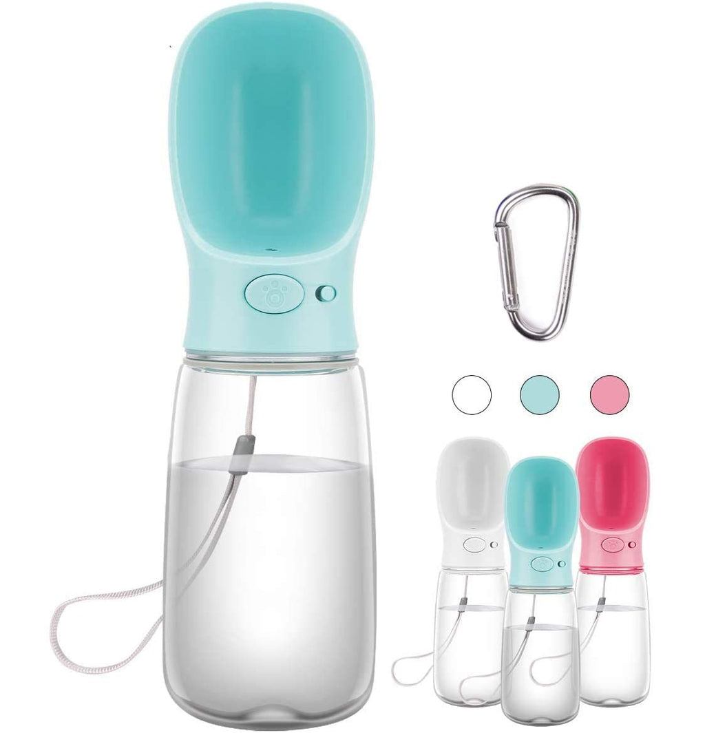 COTOP Bouteille d'eau Chien-550ML, Distributeur d'eau Portable Extérieur Chat, Gourde de Voyage, Bouteille d'eau pour Animaux de Compagnie, Qualité Alimentaire Accessoires pour Chiot Drink Water(Bleu)