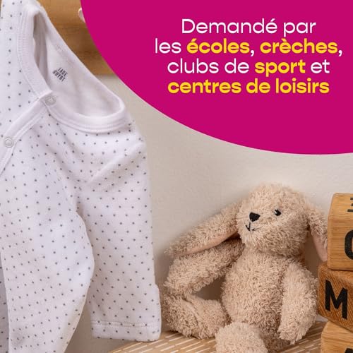 Avery Tampon Encreur Personnalisable Pour Enfants Et Adultes - Personnalisable 288 caractères - Résistant Au Lavage - Avec Encre Indélébile - Polyvalent Jusqu'à 60°C