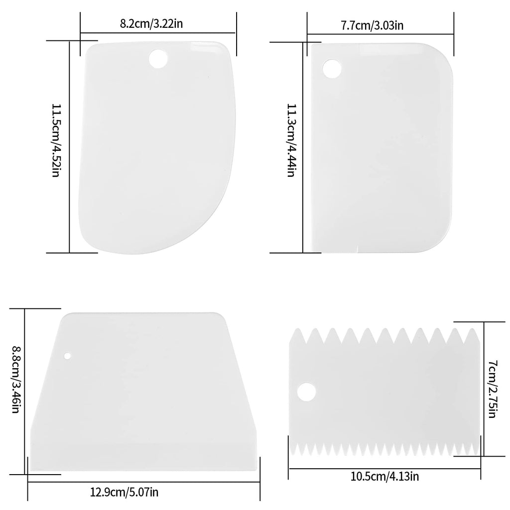 Outils de Plateau Tournant pour Gâteaux, Kits de Fournitures Support Assiettes de Décoration de Gâteaux, avec Grattoirs à Gâteaux, Spatules, Poches à Douille et Embouts de Tuyauterie