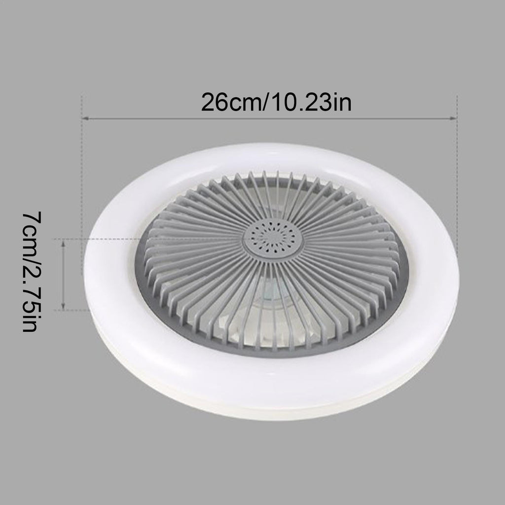 Ventilateurs de plafond avec lumières et télécommande, ventilateur de plafond LED avec lumières | Plafonnier 30W avec ventilateur et télécommande, éclairage LED intelligent à intensité variable