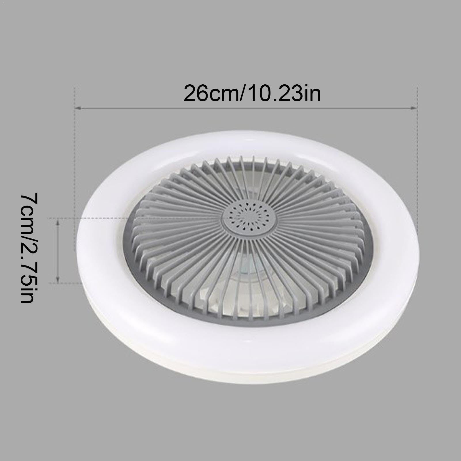 Ventilateurs de plafond avec lumières et télécommande, ventilateur de plafond LED avec lumières | Plafonnier 30W avec ventilateur et télécommande, éclairage LED intelligent à intensité variable