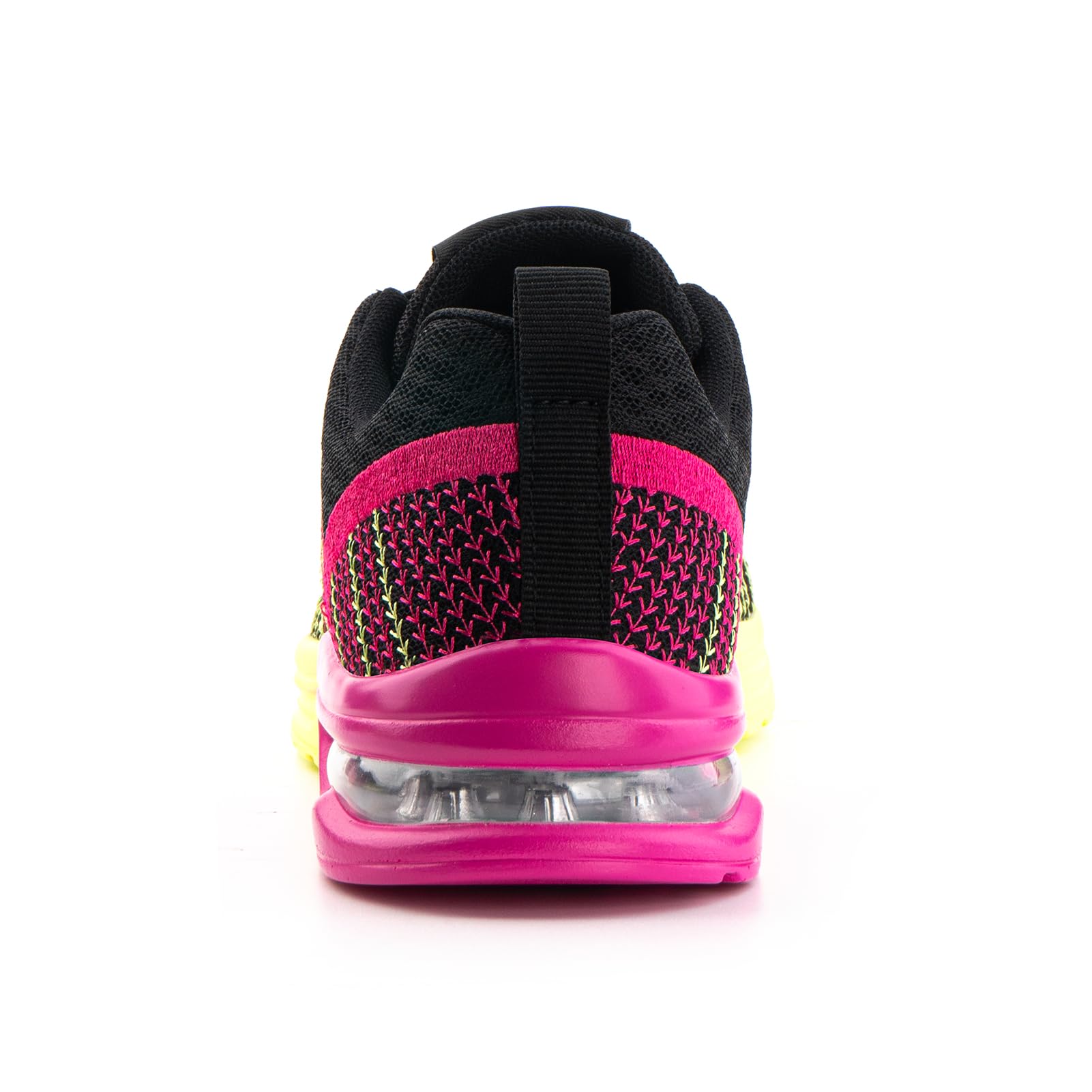 Chaussure de Sport Running Femme Basket Air Chaussures Course Casual Fitness Outdoor Tennis Jogging Sneakers Respirant Athlétique Mesh Violet-Jaune 39