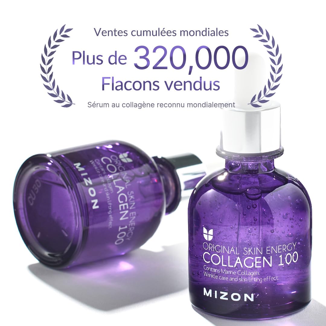 [MIZON] COLLAGEN 100 (30ml) Soin coréen - Sérum au collagène marin - Soin intensif anti-âge - Réduction des rides & ridules - Hydratation & Elasticité - Ingrédients naturels