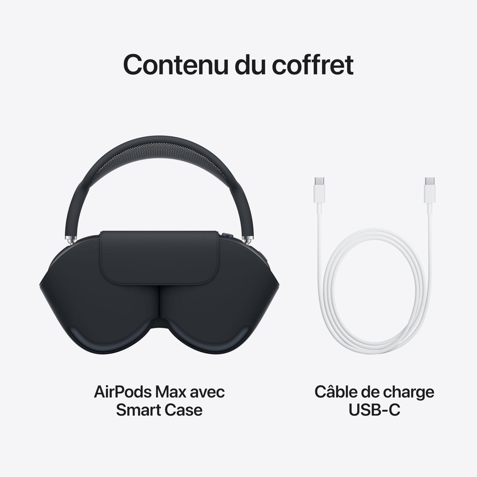 Apple AirPods Max Casque Circum-auriculaire sans Fil, réduction Active du Bruit de Niveau Pro, Mode Transparence, Audio Spatial personnalisé, Recharge USB C, Lumière stellaire