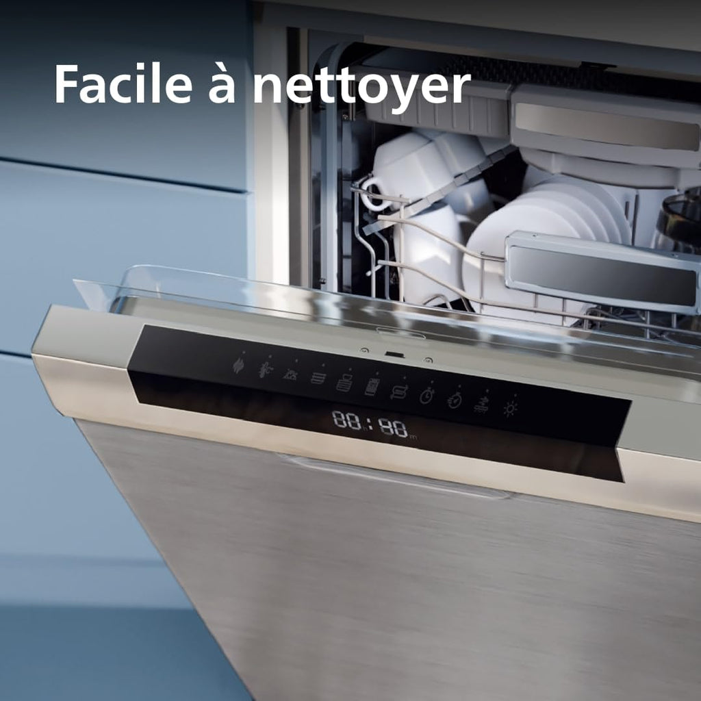 Philips Série 7000 Machine à Pâtes, Technologie ProExtrude, Pesée Automatique, 8 Disques de Forme, Pâte Parfaite, Nettoyage Facile, Jusqu'à 8 Portions, Noir (HR2665/93)