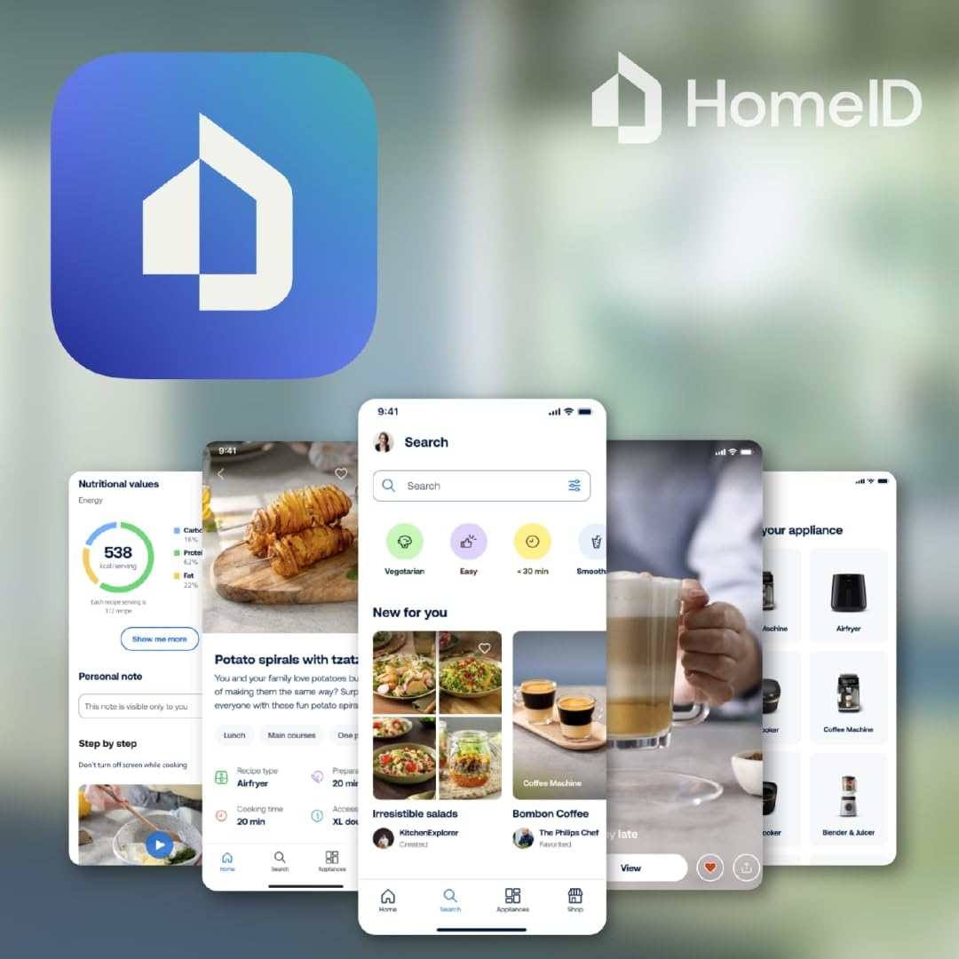 Philips Série 7000 Machine à Pâtes, Technologie ProExtrude, Pesée Automatique, 8 Disques de Forme, Pâte Parfaite, Nettoyage Facile, Jusqu'à 8 Portions, Noir (HR2665/93)