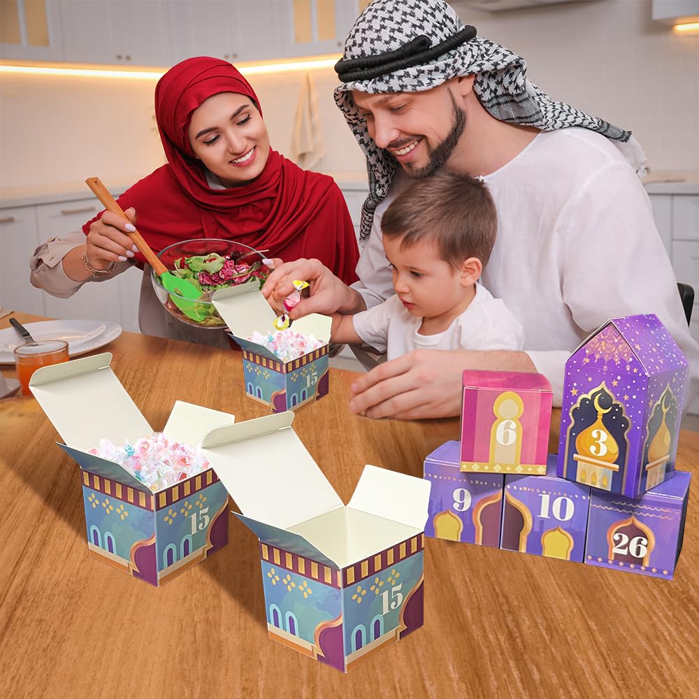 Calendrier Ramadan Pour Enfants, Decoration Ramadan 2024, Deco Ramadan 2024, Eid Mubarak Decoration Interieur Maison Salon Chambre Table, Idee Cadeau Musulman
