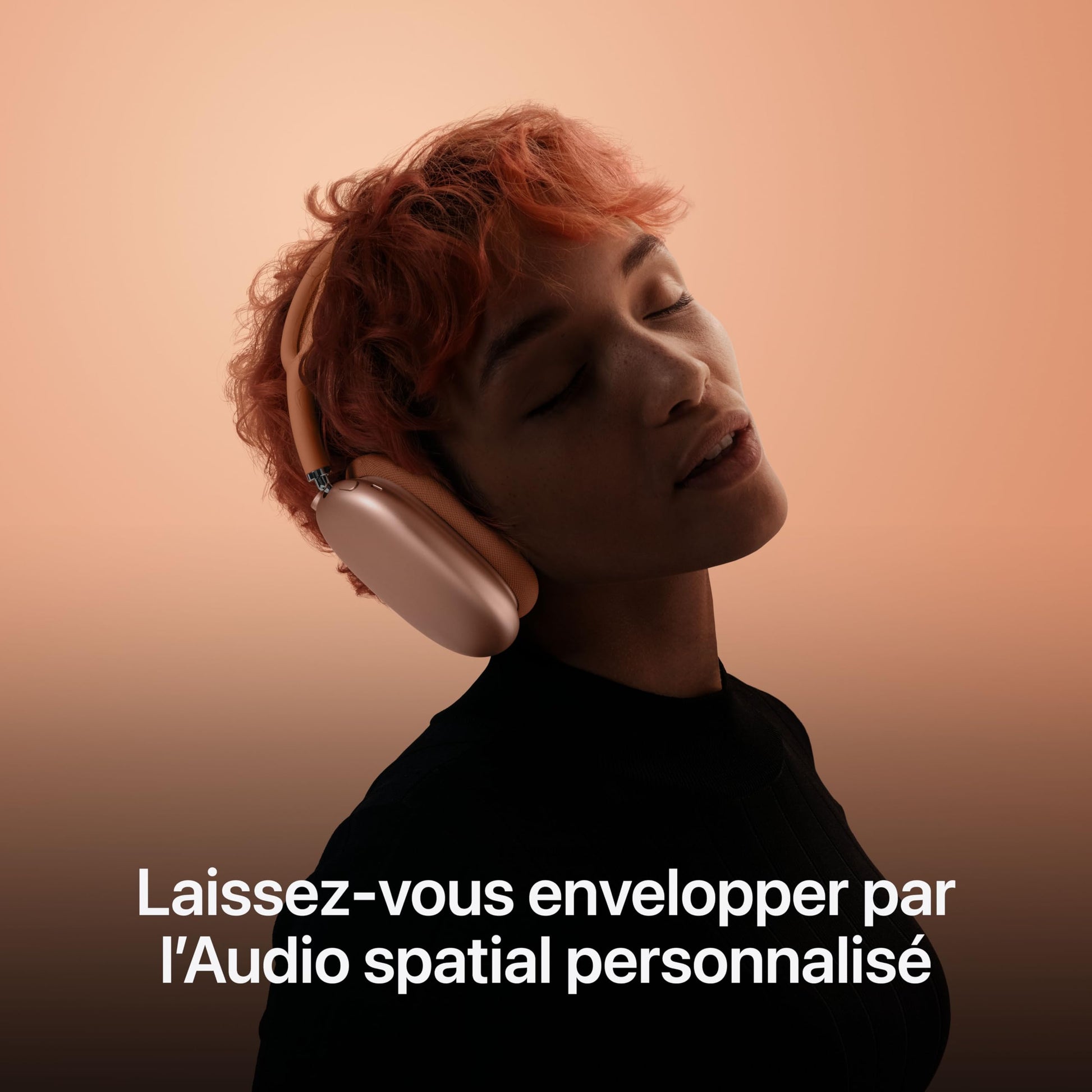Apple AirPods Max Casque Circum-auriculaire sans Fil, réduction Active du Bruit de Niveau Pro, Mode Transparence, Audio Spatial personnalisé, Recharge USB C, Lumière stellaire