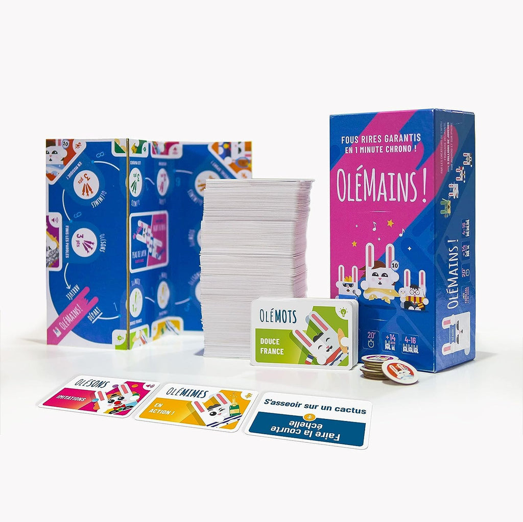 OLE MAINS ! | Jeu de société Familial et de soirée | Fous rires garantis Entre Adultes & Ados, Famille & Amis | 600 Cartes et Fabriqué en Europe