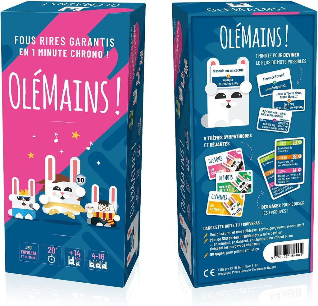 OLE MAINS ! | Jeu de société Familial et de soirée | Fous rires garantis Entre Adultes & Ados, Famille & Amis | 600 Cartes et Fabriqué en Europe
