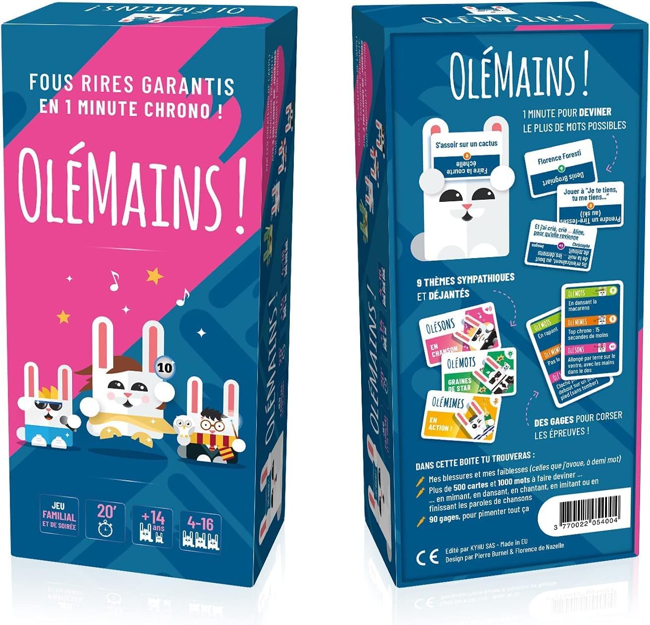 OLE MAINS ! | Jeu de société Familial et de soirée | Fous rires garantis Entre Adultes & Ados, Famille & Amis | 600 Cartes et Fabriqué en Europe