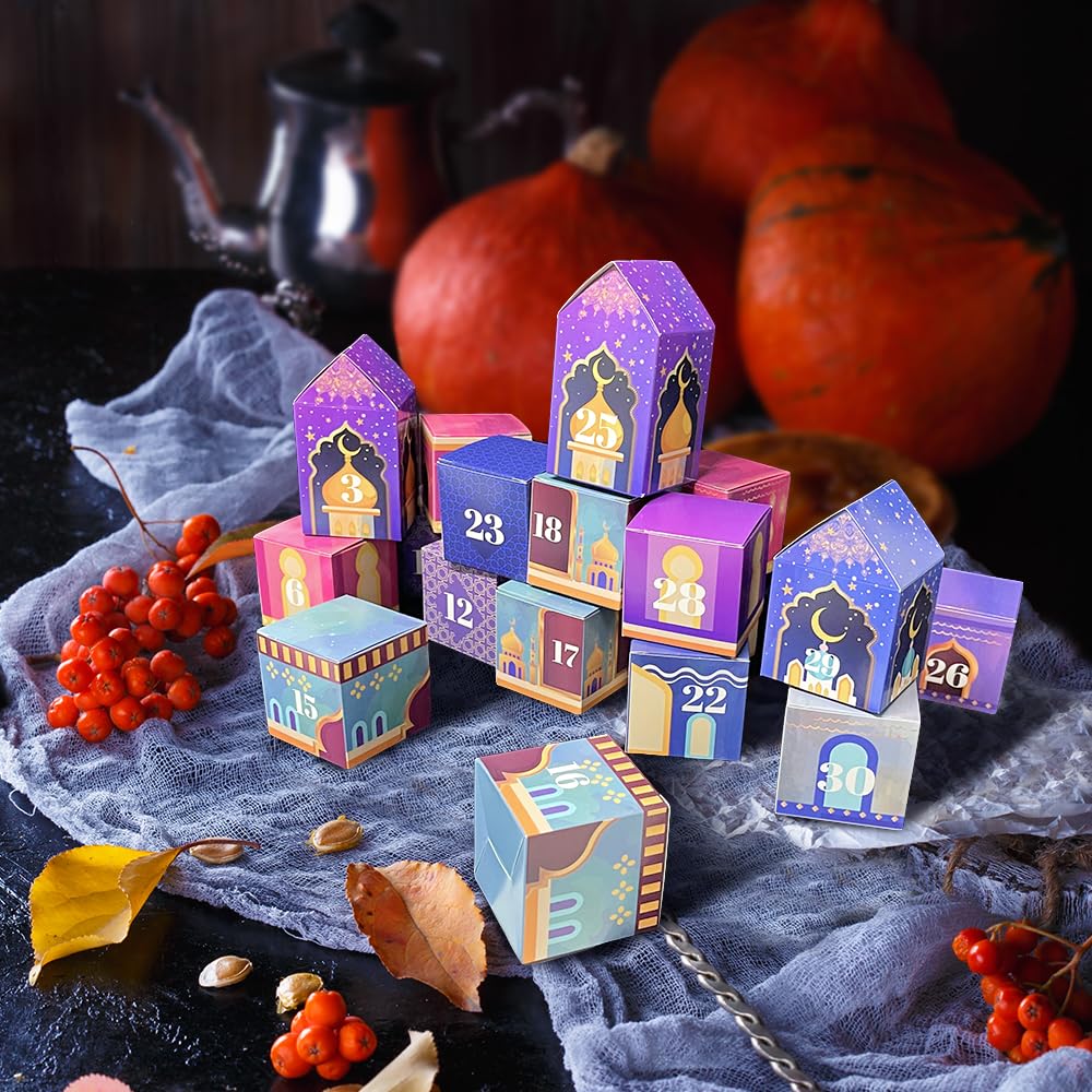 Calendrier Ramadan Pour Enfants, Decoration Ramadan 2024, Deco Ramadan 2024, Eid Mubarak Decoration Interieur Maison Salon Chambre Table, Idee Cadeau Musulman