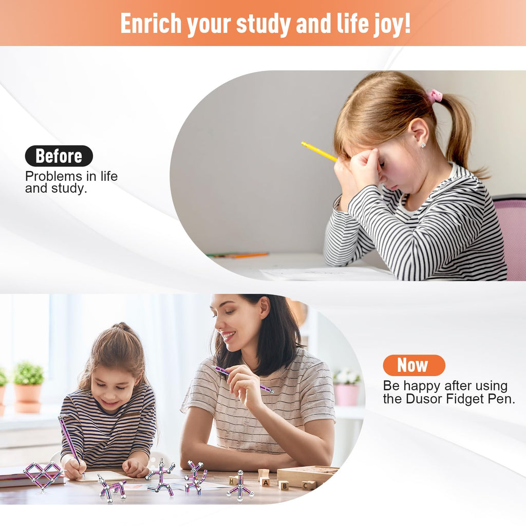 Dusor Femmes Cadeau Homme, Stylo Multifonction Magnétique, Idee Cadeaus Femmes Homme Original, Gadget Insolite Utile, Cadeau Ado Garçon Fille