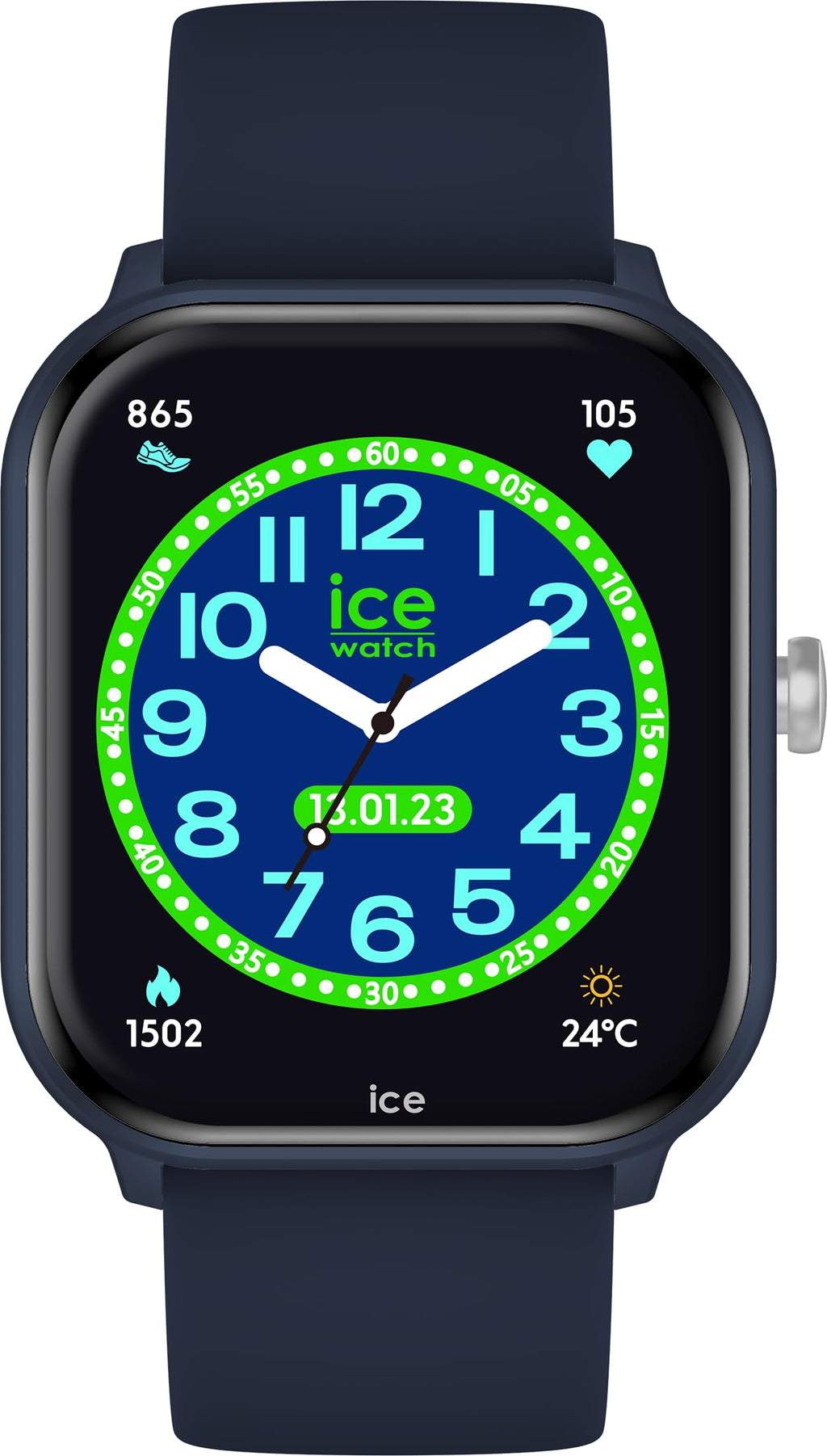 Ice-Watch - ICE smart junior 2.0 Blue - Montre connectée bleue pour enfant avec bracelet en silicone bleu - 022792 (1,75 pouces)