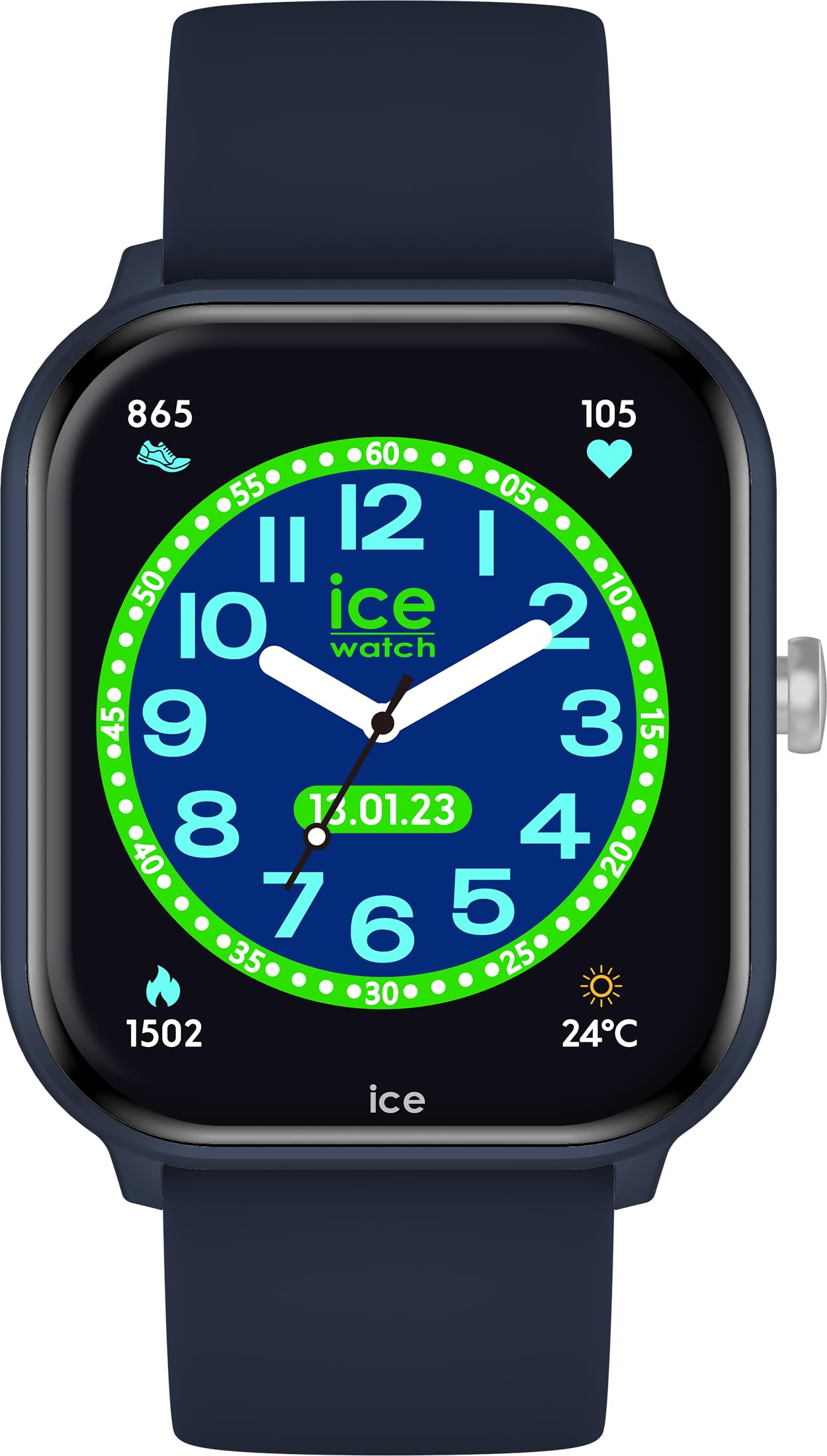 Ice-Watch - ICE smart junior 2.0 Blue - Montre connectée bleue pour enfant avec bracelet en silicone bleu - 022792 (1,75 pouces)