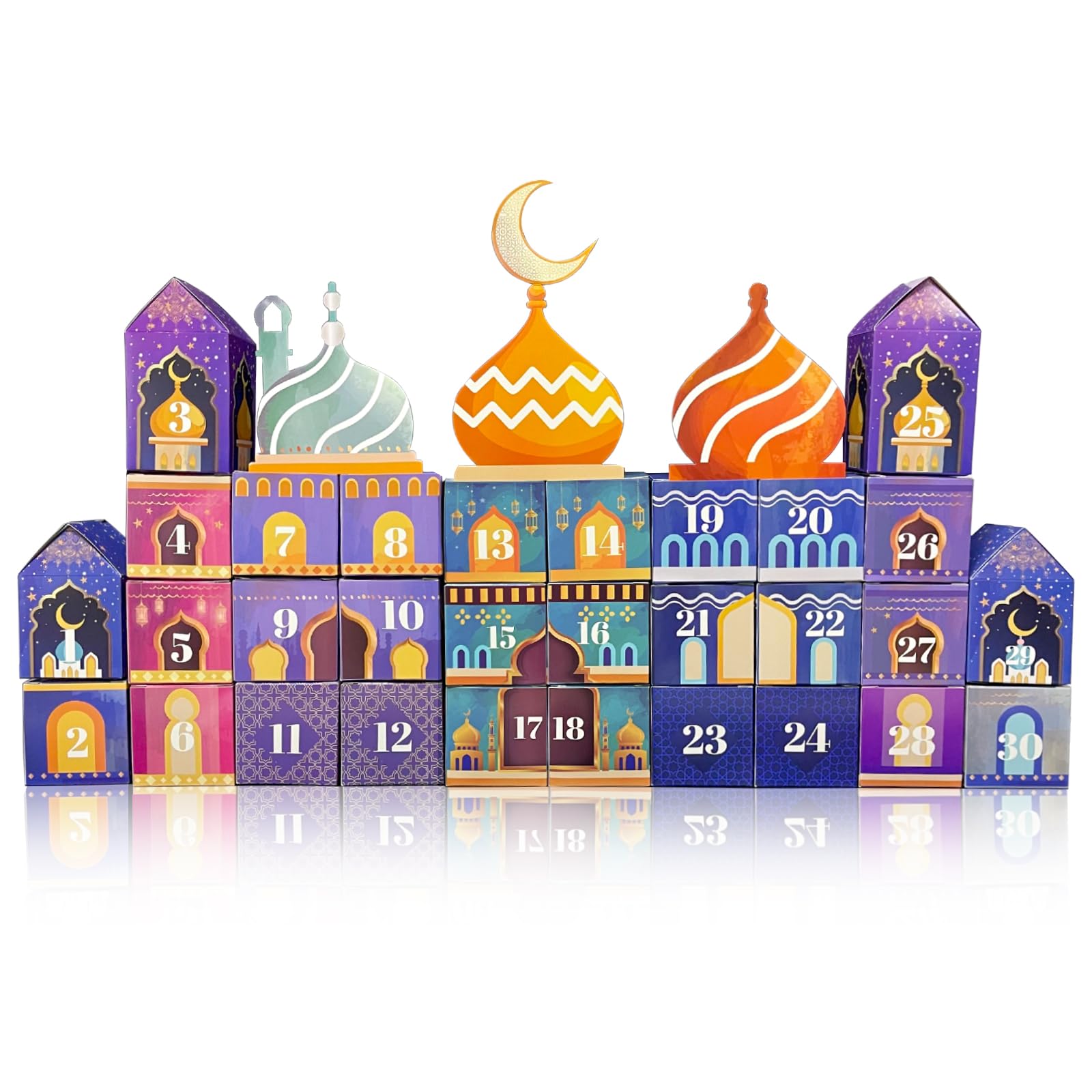 Calendrier Ramadan Pour Enfants, Decoration Ramadan 2024, Deco Ramadan 2024, Eid Mubarak Decoration Interieur Maison Salon Chambre Table, Idee Cadeau Musulman