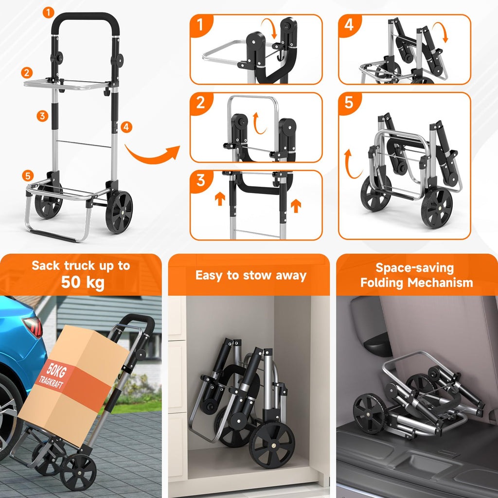 FUNLAX Chariot de Courses 2 Roues, Caddie de Courses avec Compartiment Isotherme réfrigéré 40L, Sac Shopping Amovible, Caddie à roulettes Pliable Noir