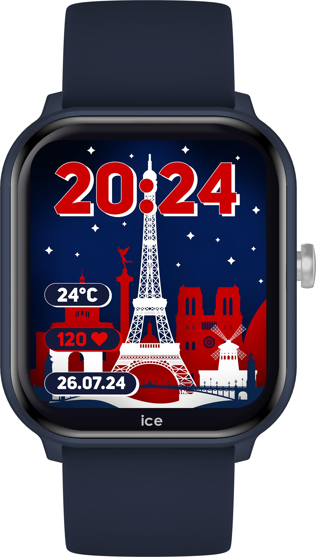 Ice-Watch - ICE smart junior 2.0 Blue - Montre connectée bleue pour enfant avec bracelet en silicone bleu - 022792 (1,75 pouces)