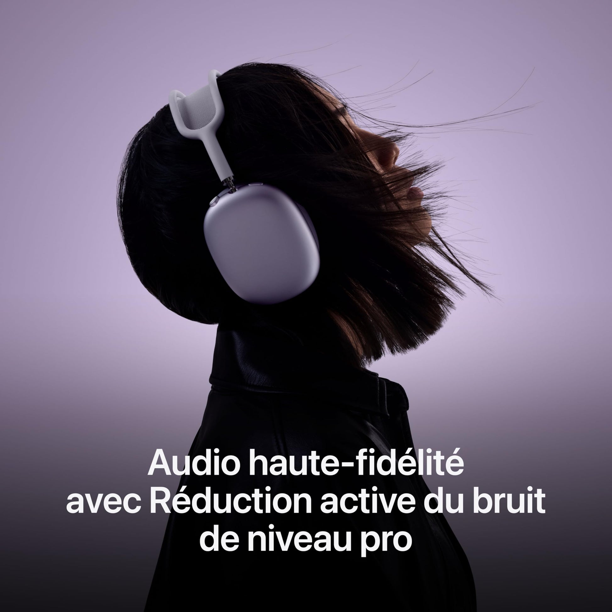 Apple AirPods Max Casque Circum-auriculaire sans Fil, réduction Active du Bruit de Niveau Pro, Mode Transparence, Audio Spatial personnalisé, Recharge USB C, Lumière stellaire