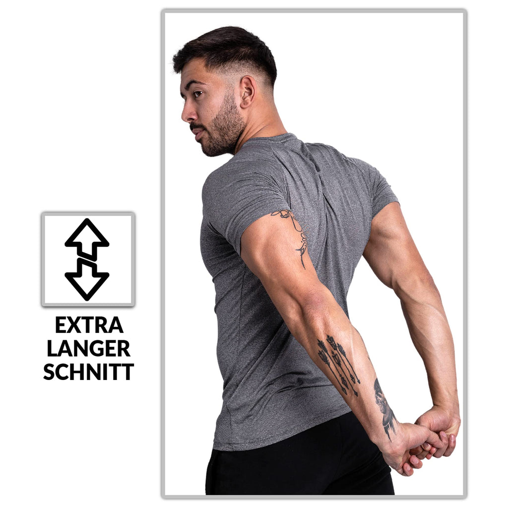 Satire Gym - T-Shirt Slim Fit Homme pour Fitness – T-Shirt de Musculation Homme pour la Gym et Le Fitness