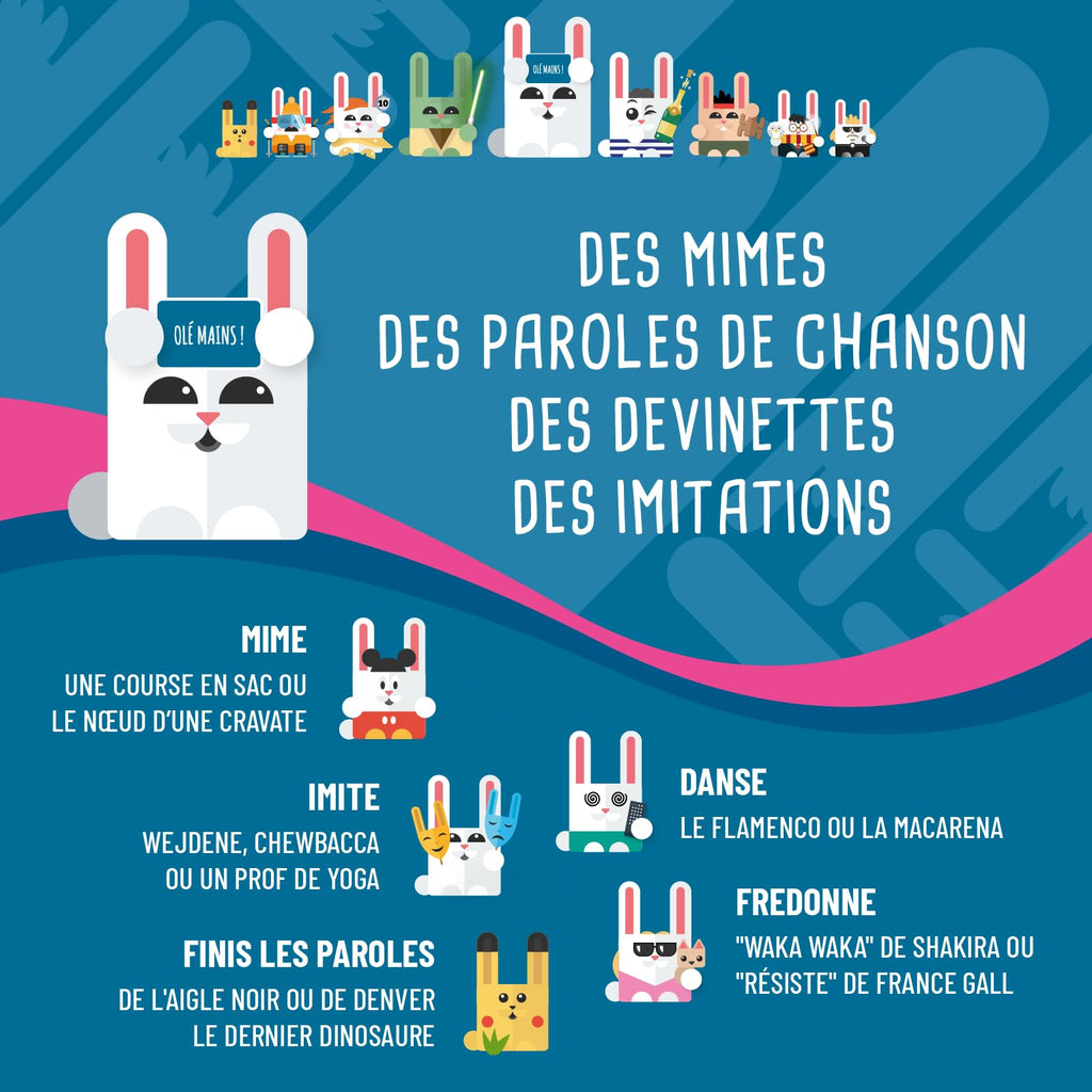 OLE MAINS ! | Jeu de société Familial et de soirée | Fous rires garantis Entre Adultes & Ados, Famille & Amis | 600 Cartes et Fabriqué en Europe