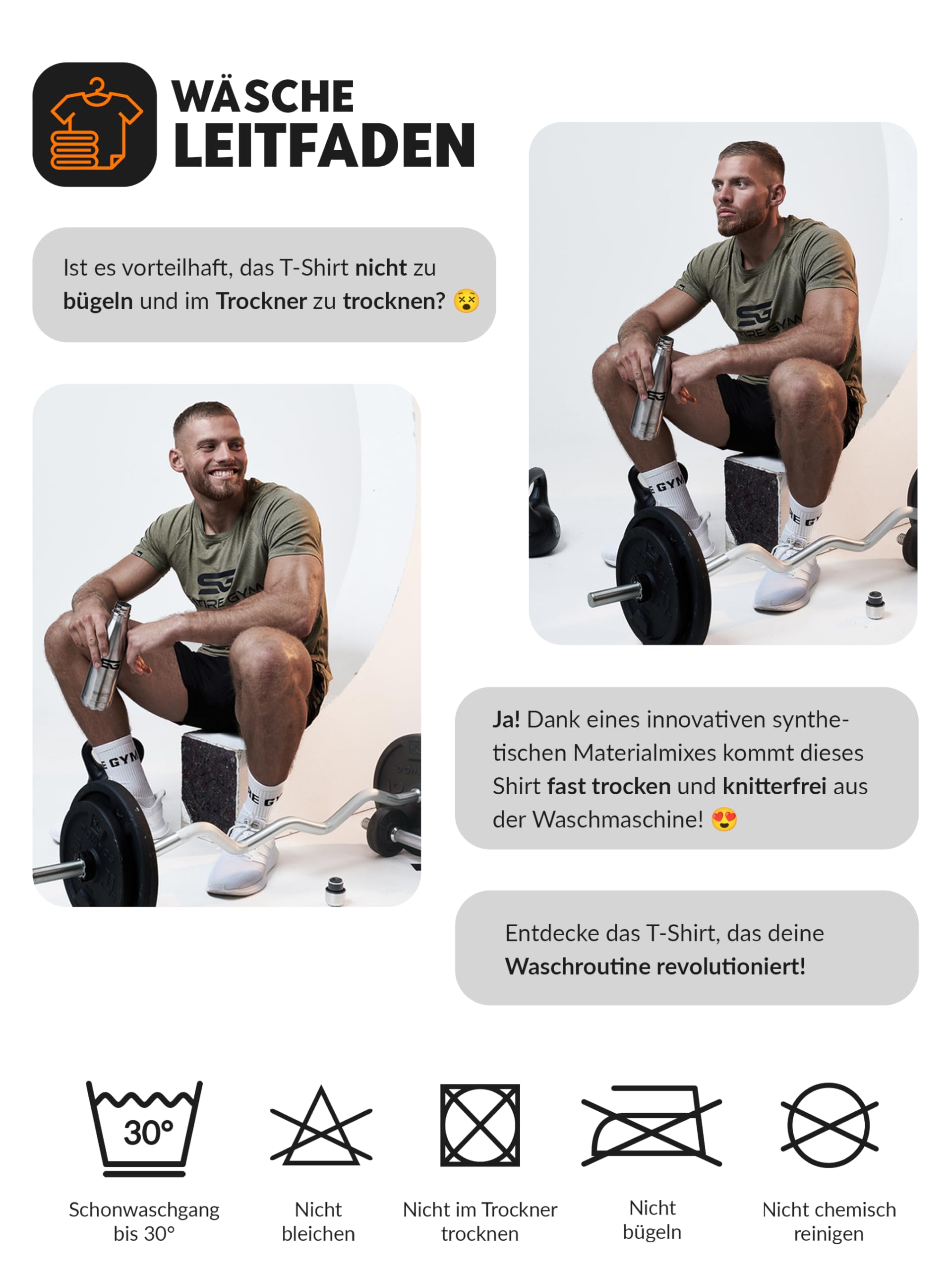 Satire Gym - T-Shirt Slim Fit Homme pour Fitness – T-Shirt de Musculation Homme pour la Gym et Le Fitness