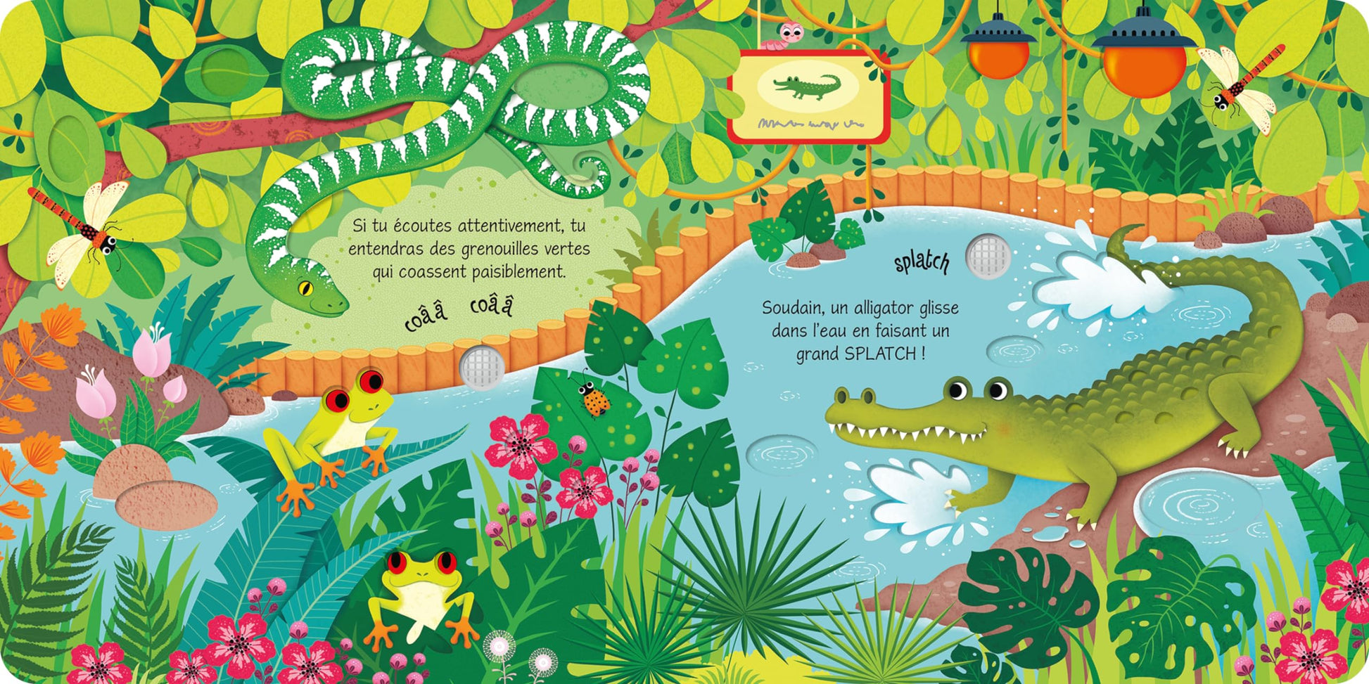 Les bruits du zoo - Mon livre sonore à toucher - Dès 1 an