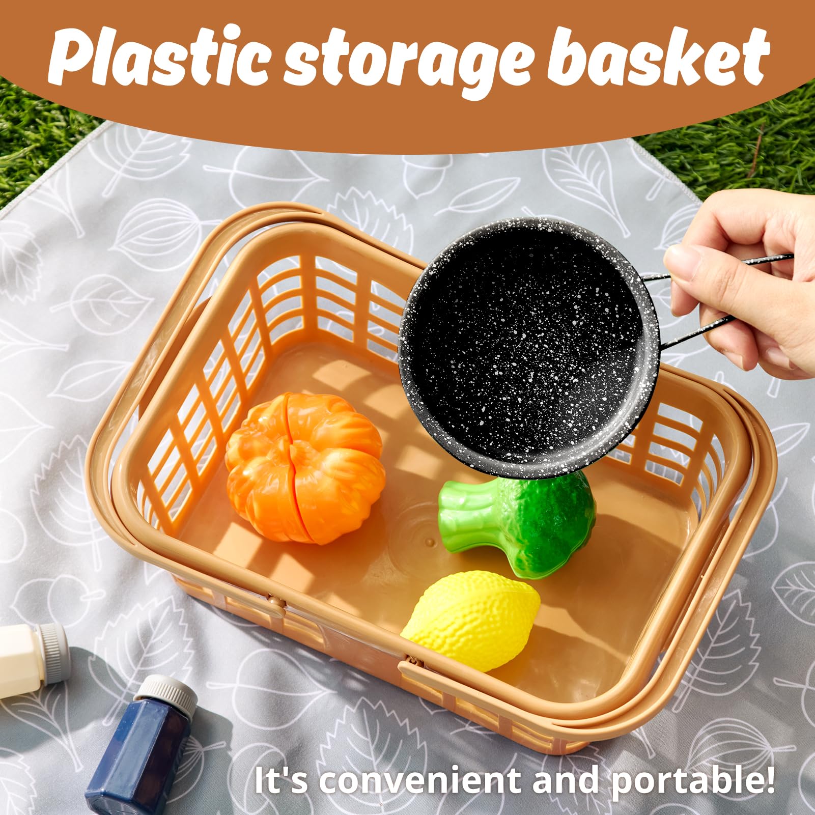 Veitch fairytales Dinette Enfant Ustensile et Accessoire Cuisine Enfant Jouet Ensemble de Casserole en Métal Coloré Cadeau 3 4 5 6 7 8 Ans (Nouveau Noir)