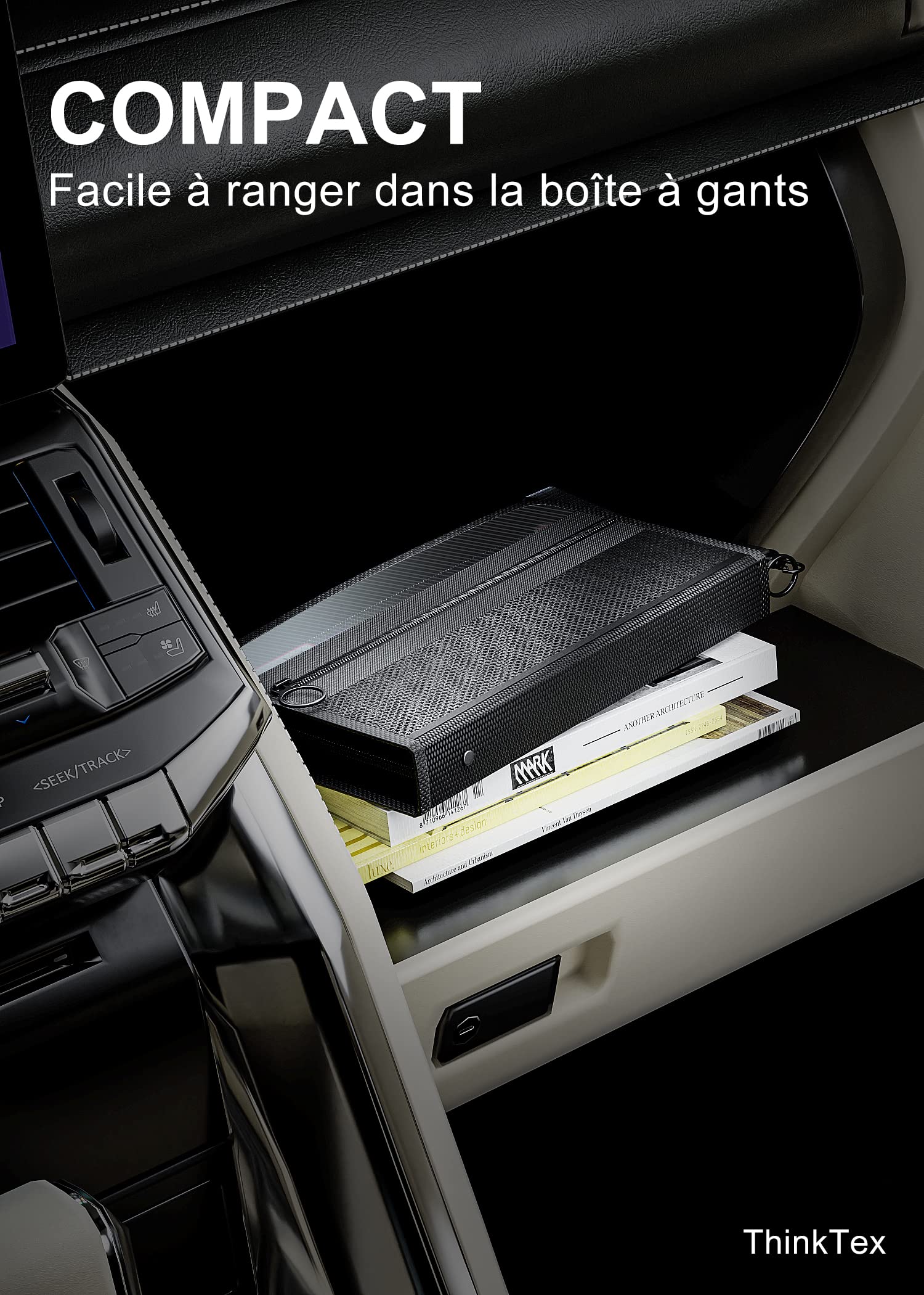 ThinkTex Organisateur de Coupons de ReçUs, 12 Pochettes Trieur, Taille Petit 28 X 15 cm, Fermeture éclair, étiquettes Multicolores