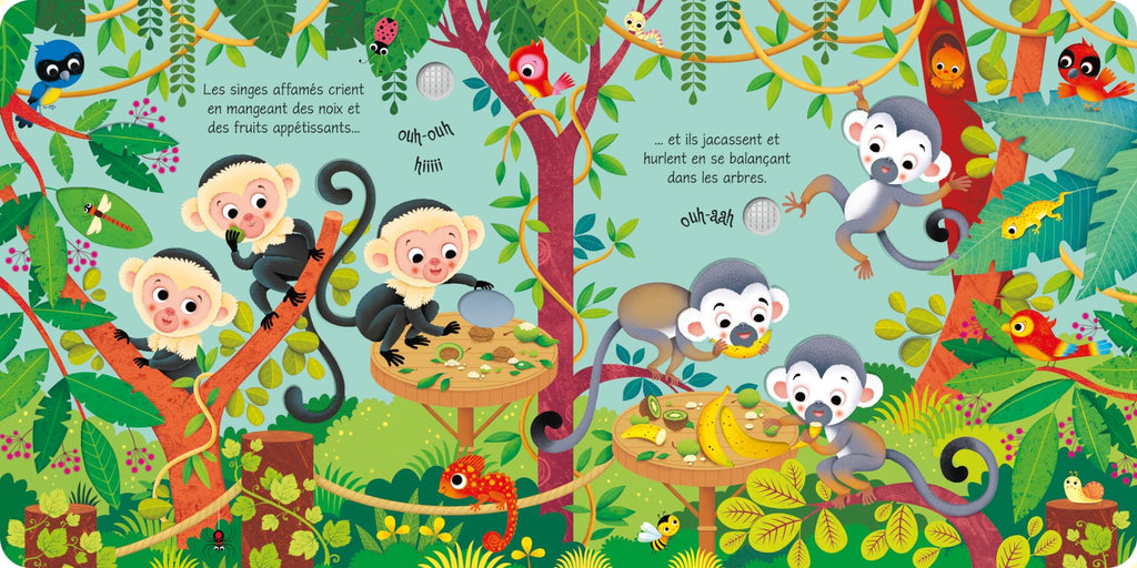 Les bruits du zoo - Mon livre sonore à toucher - Dès 1 an