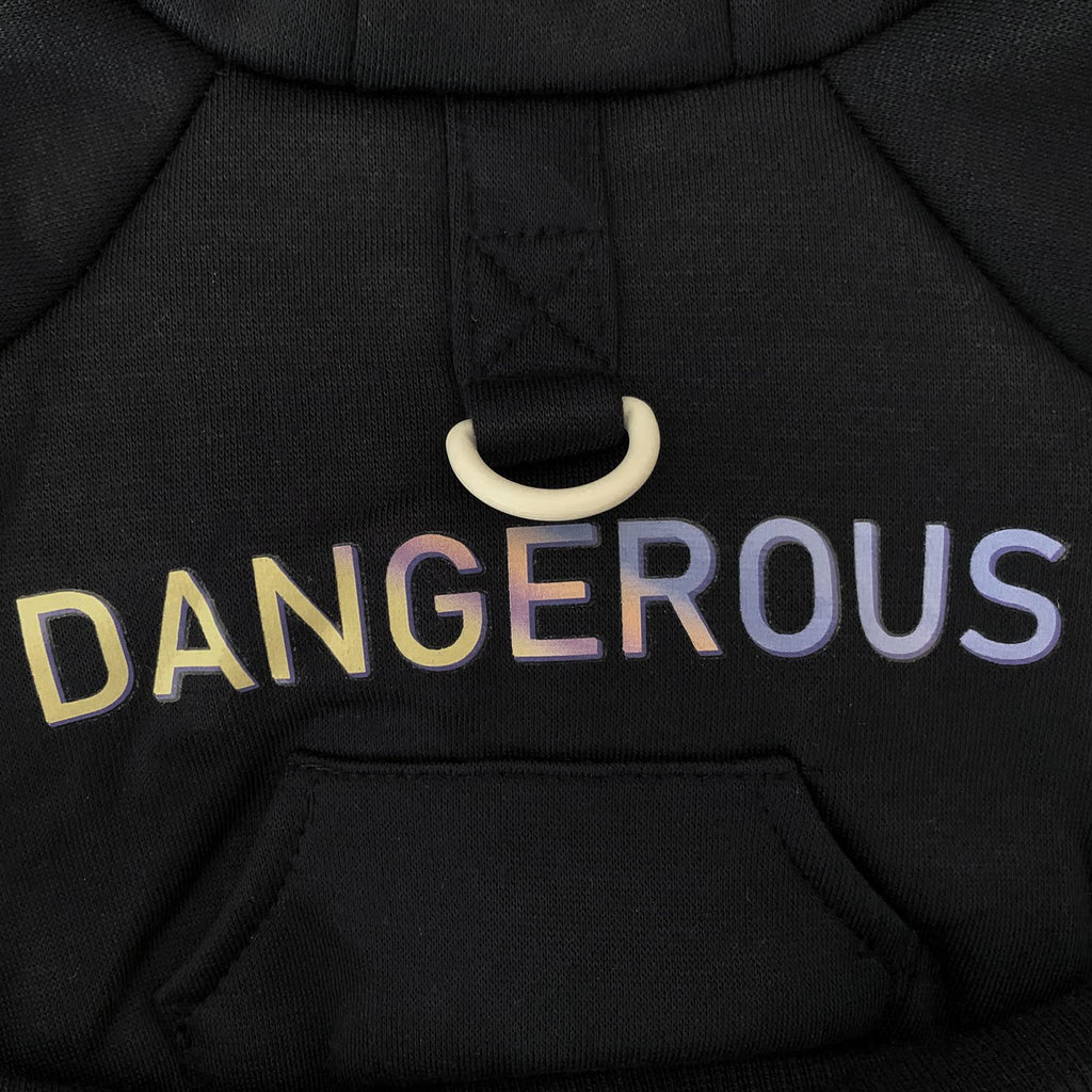 Izefia Sweat à Capuche pour Chien avec des Vêtements de Poche 4 Jambes Pull Polaire Hiver Sweat Shirt Coton Chaud Chien à Capuche pour Petit Moyen Frand Chat